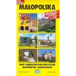 Małopolska mapa administracyjno turystyczna