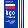 Bęc Zmiana. lampowy almanach z flagą biało-czerwoną i trzema paskami na okładce