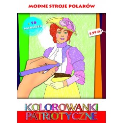 Kolorowanki patriotyczne. Modne stroje Polaków