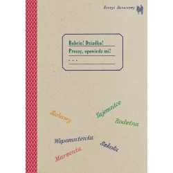 Zeszyt Bananowy Babciu Dziadku Proszę opowiedz mi motyleksiazkowe.pl