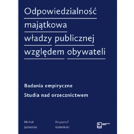 Odpowiedzialność majątkowa władzy publicznej względem obywateli