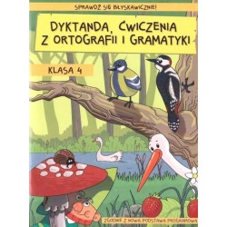 Dyktanda, ćwiczenia z ortografii i gramatyki KL.4