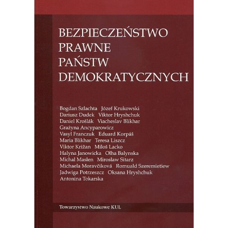 Bezpieczeństwo prawne państw demokratycznych