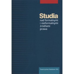 Studia nad formalnymi i nieformalnymi źródłami prawa.