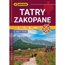 Tatry Zakopane  mapa turystyczna