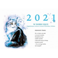 Kalendarz 2021 W dobre ręce Najpiękniejsze wiersze o kotach