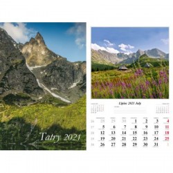 Kalendarz 2021 Tatry  13 planszowy