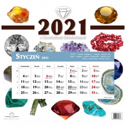 Kalendarz 2021 z kamieniami szlachetnymi