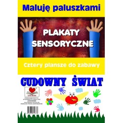 Plakaty sensoryczne. Maluję paluszkami. Cudowny świat