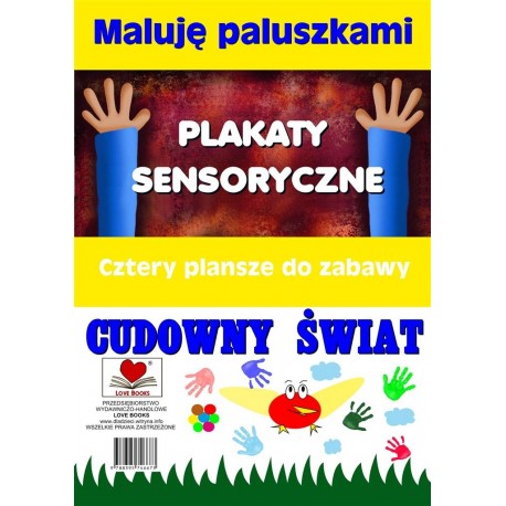 Plakaty sensoryczne. Maluję paluszkami. Cudowny świat