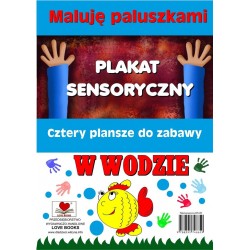 Plakaty sensoryczne. Maluję paluszkami. W wodzie