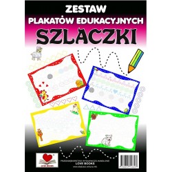 Zestaw plakatów edukacyjnych. Szlaczki