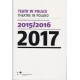 Teatr w Polsce 2017. Dokumentacja sezonu 2015/2016