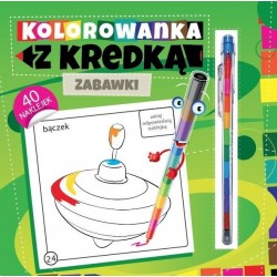 Kolorowanka z kredką Zabawki