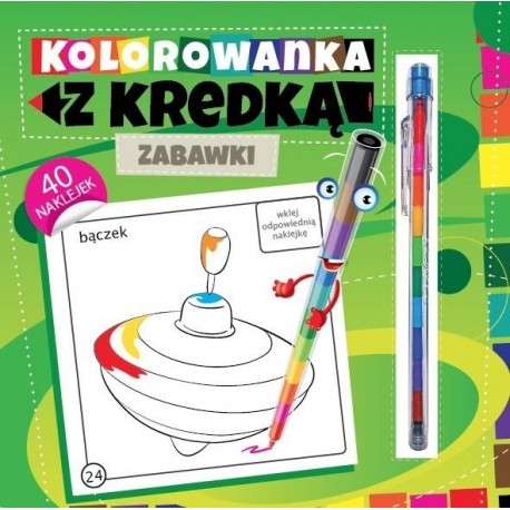Kolorowanka z kredką Zabawki
