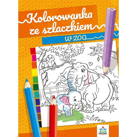 Kolorowanka ze szlaczkiem W ZOO