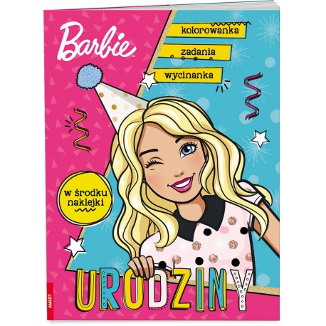 Barbie Urodziny Kolorowanki zadania wycinanka