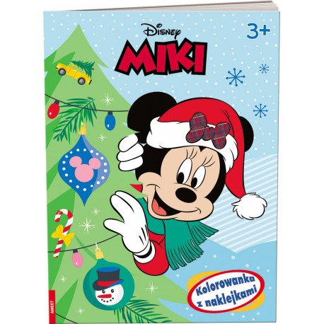 Disney Miki 3+ Kolorowanka z naklejkami