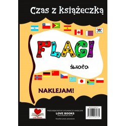 Czas z książeczką Flagi świata z naklejkami