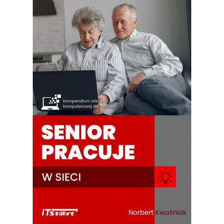 Senior pracuje w sieci