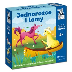 Jednorożce i lamy Gra memo