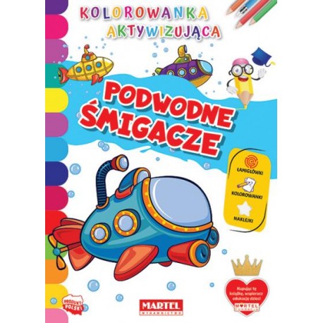 Kolorowanka aktywizująca Podwodne śmigacze motyleksiazkowe.pl