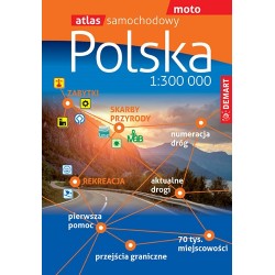 Atlas samochodowy Polski 1:300 000 motyleksiazkowe.pl