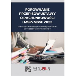 Porównanie przepisów ustawy o rachunkowości i MSR MSSF 2022 Katarzyna Trzpioła motyleksiazkowe.pl