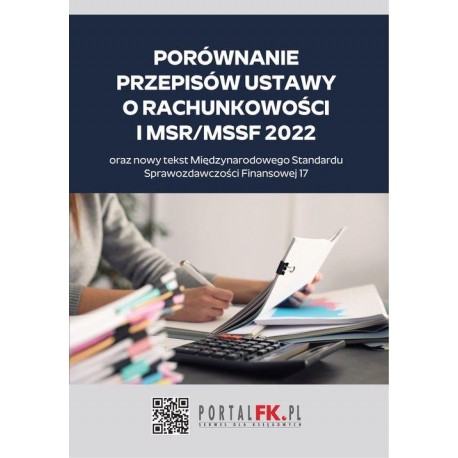 Porównanie przepisów ustawy o rachunkowości i MSR MSSF 2022 Katarzyna Trzpioła motyleksiazkowe.pl
