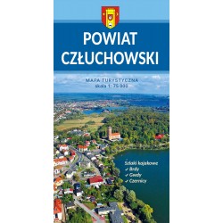 Powiat Człuchowski Mapa turystyczna motyleksiazkowe.pl
