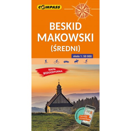 Beskid Makowski Średni Mapa laminowana Wyd 10 motyleksiazkowe.pl