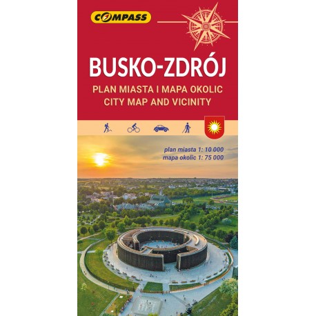 Busko-Zdrój Plan miasta i mapa okolic Wyd 7 motyleksiazkowe.pl