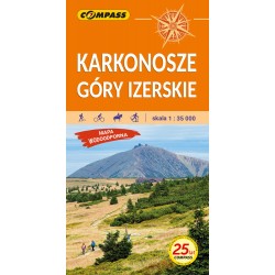 Karkonosze Góry Izerskie Mapa laminowana Wyd 3 motyleksiazkowe.pl