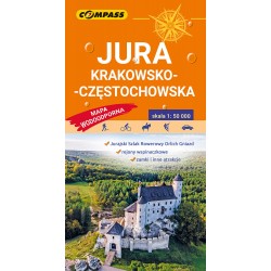 Jura Krakowsko-Częstochowska Mapa laminowana Wyd 19 motyleksiazkowe.pl