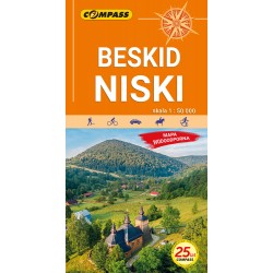 Beskid Niski Mapa laminowana Wyd 17 motyleksiazkowe.pl