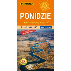 Ponidzie Szlak kajakowy Nidy Mapa laminowana Wyd 9 motyleksiazkowe.pl