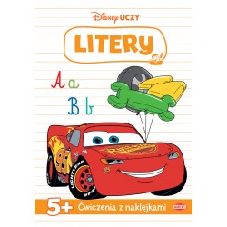 Disney Uczy Litery Ćwiczenia z naklejkami 5 motyleksiazkowe.pl