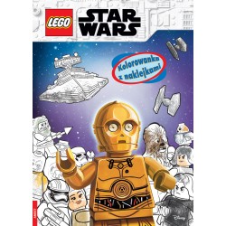 LEGO Star Wars Kolorowanka z naklejkami motyleksiazkowe.pl