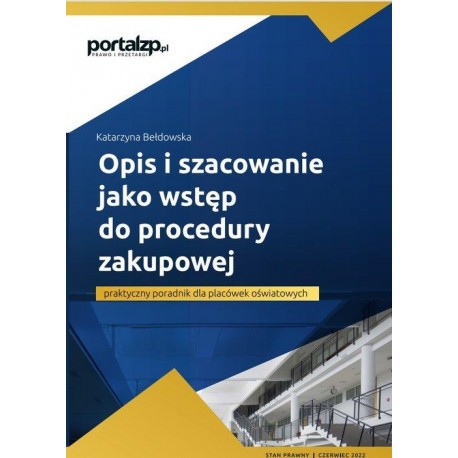 Opis i szacowanie jako wstęp do procedury zakupowej Katarzyna Bełdowska motyleksiazkowe.pl