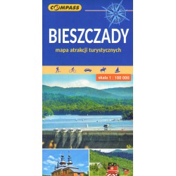 Bieszczady Mapa atrakcji turystycznych Wyd 6 motyleksiazkowe.pl 