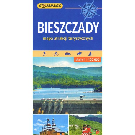 Bieszczady Mapa atrakcji turystycznych Wyd 6 motyleksiazkowe.pl 