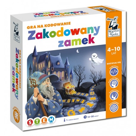 Gra na kodowanie Zakodowany zamek 4-10 lat motyleksiazkowe.pl