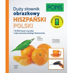 Duży słownik obrazkowy Hiszpański polski motyleksiazkowe.pl