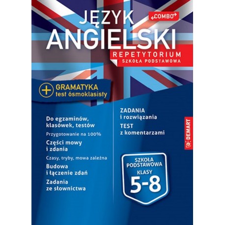 Język angielski Gramatyka Repetytorium Szkoła podstawowa klasy 5-8 motyleksiazkowe.pl
