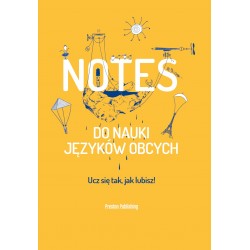 Notes do nauki języków obcych Okładka Żółta NC motyleksiazkowe.pl