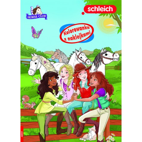 Horse Club Kolorowanka z Naklejkami motyleksiazkowe.pl