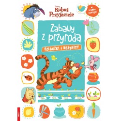 Disney Kubuś i Przyjaciele Zabawy z przyrodą Szlaczki i kształty motyleksiazkowe.pl