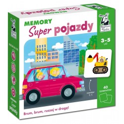 Memory Super pojazdy motyleksiazkowe.pl