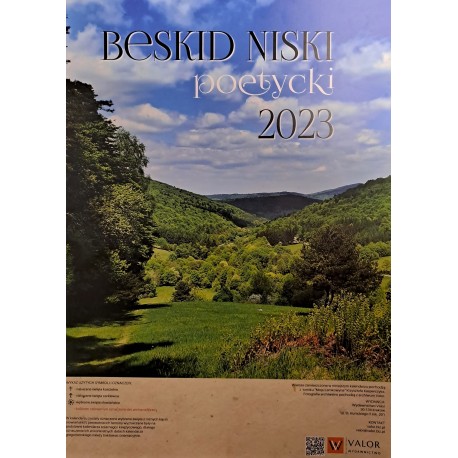 Kalendarz 2023 Beskid Niski poetycki motyleksiazkowe.pl