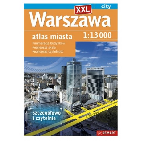 Warszawa XXL Atlas miasta motyleksiazkowe.pl